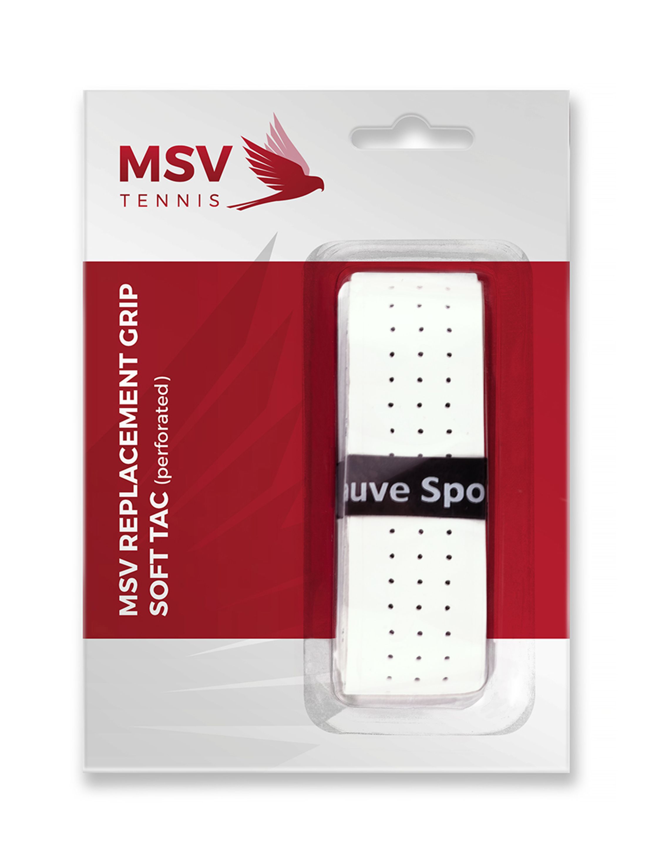 MSV Basic Grip Soft Tac perforated, white